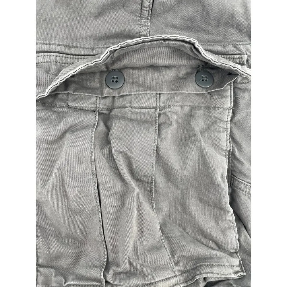 American Eagle Chino Shorts Men’s 44 Adjustable Waist Khaki Grey Flex